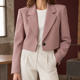 Zelda-Faye Cropped Jacket - Pink