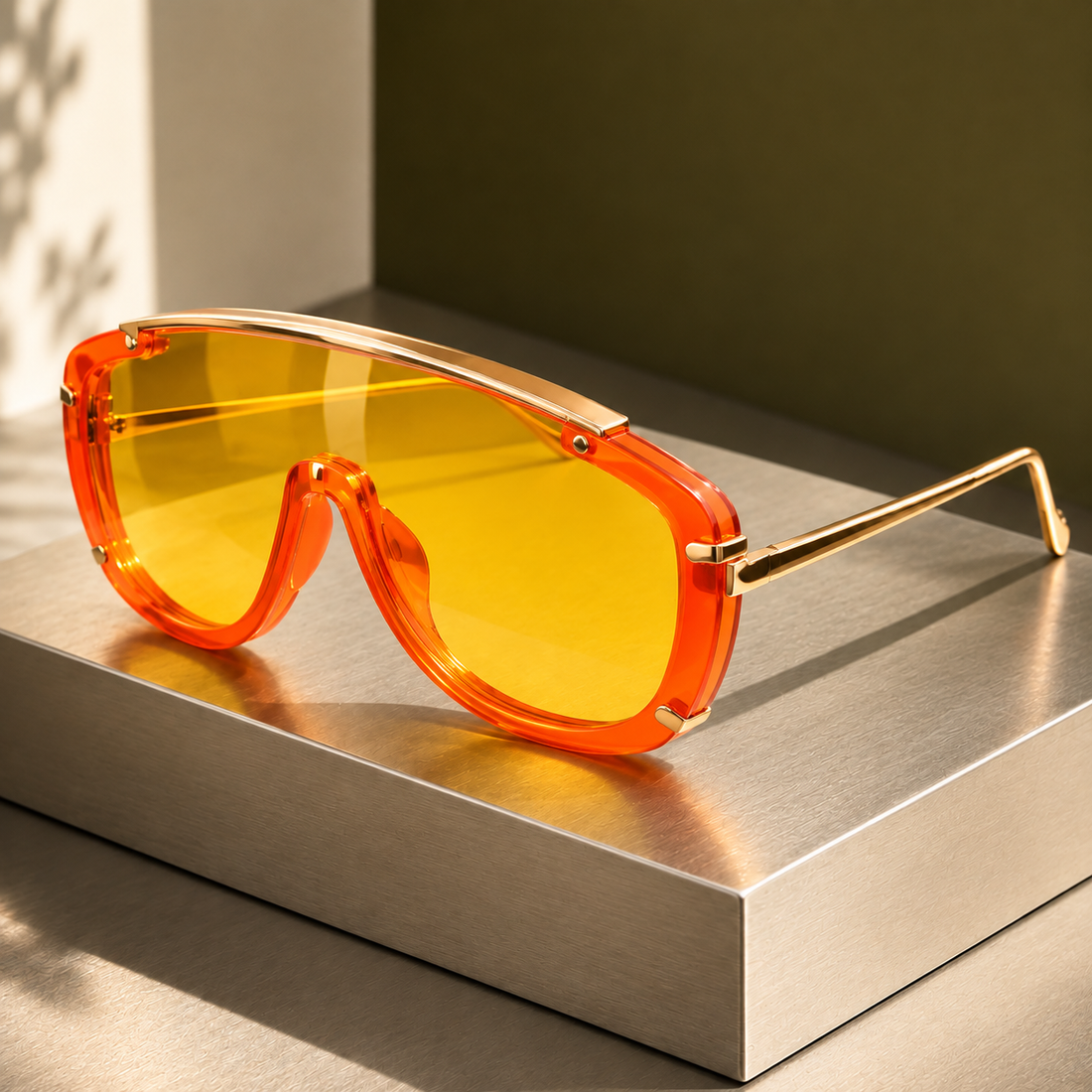 Montgomery Shield Sunglasses - Orange