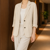 Giselle-Louise Relaxed Blazer - Beige