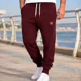 Desmond Tapered Joggers - Burgundy