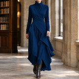 Pomeline Asymmetric Maxi Dress - Royal Blue