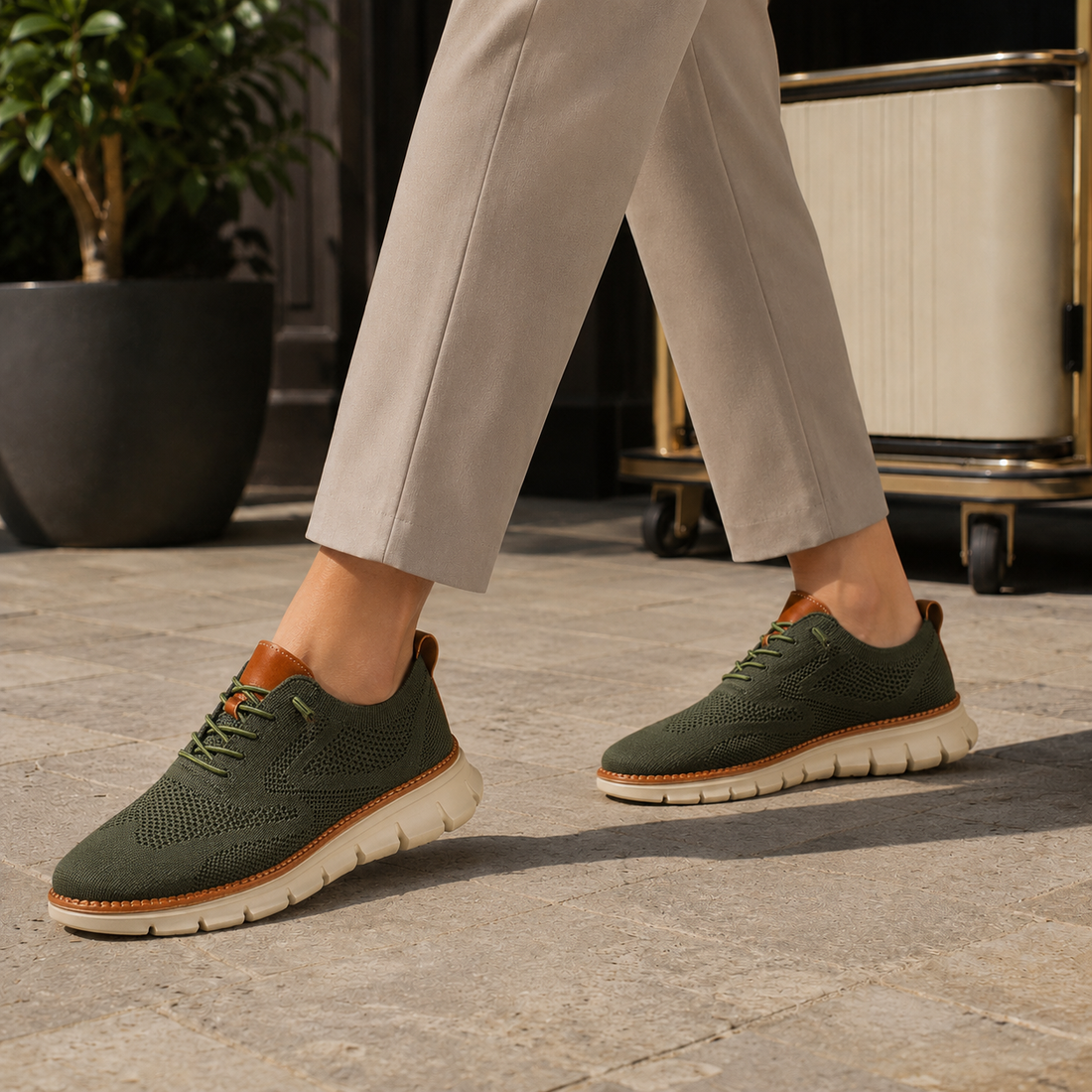 Amalfi Orthopedic Sneakers - Olive