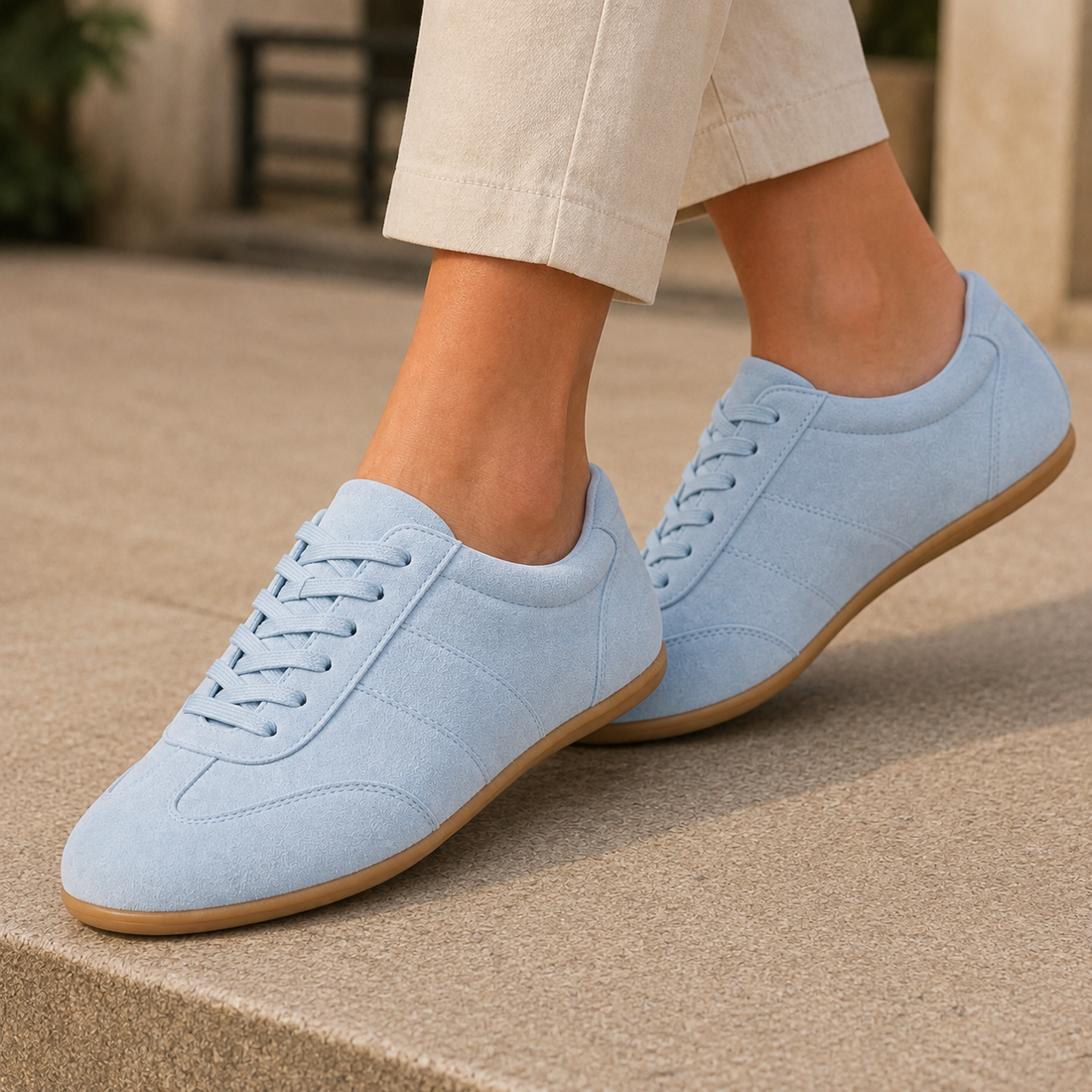 Marconi Suede-Look Sneakers - Blue