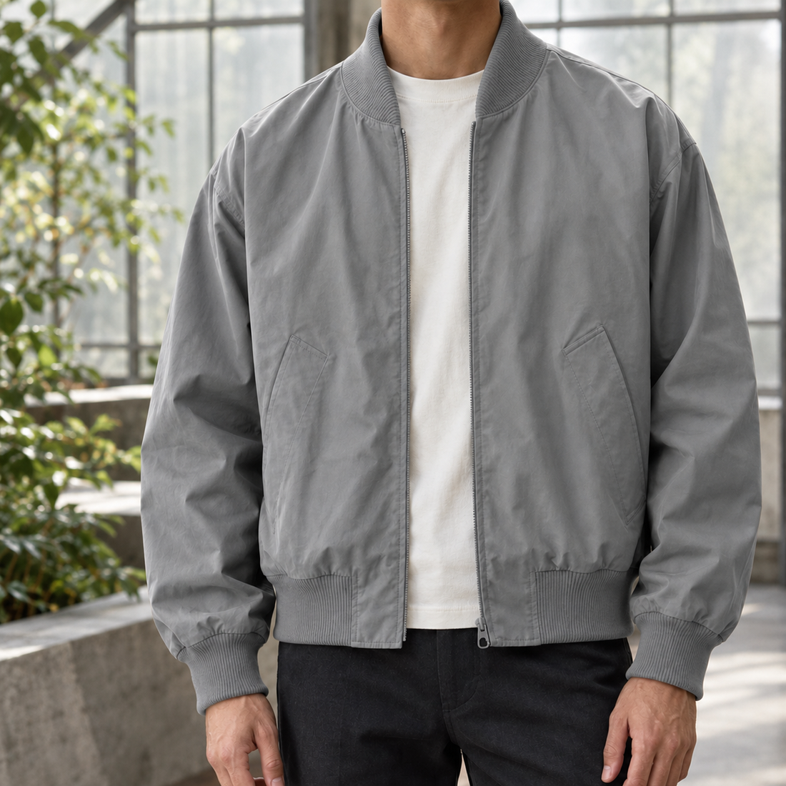 Duarte Bomber Jacket - Gray