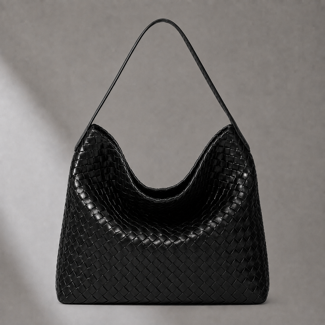 Martelli Woven Hobo Bag - Black