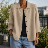 Sofia Linen Jacket - Khaki