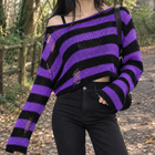 Short Purple Black