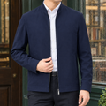 Dark Blue Stand Collar