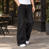 Graham Wide Leg Pants - Pure Black