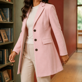 Valencia Tailored Coat - Light pink