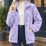 Kelsey Textured Jacket - Purple