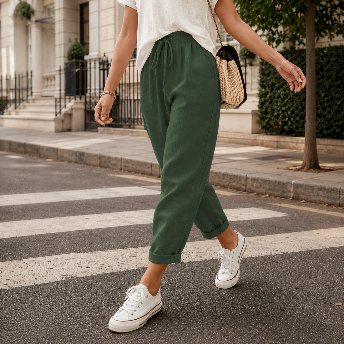 Dahlia-Mae Relaxed Pants - Green