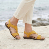 Capri Adjustable Sandals - Yellow