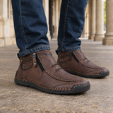 Savelli Side Zip Boots - Brown