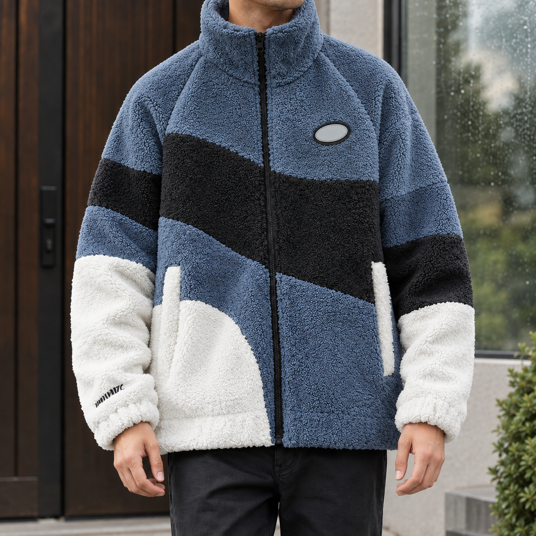 Nicodemus Colorblock Jacket - Blue