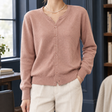 Raven Relaxed Cardigan - Pink