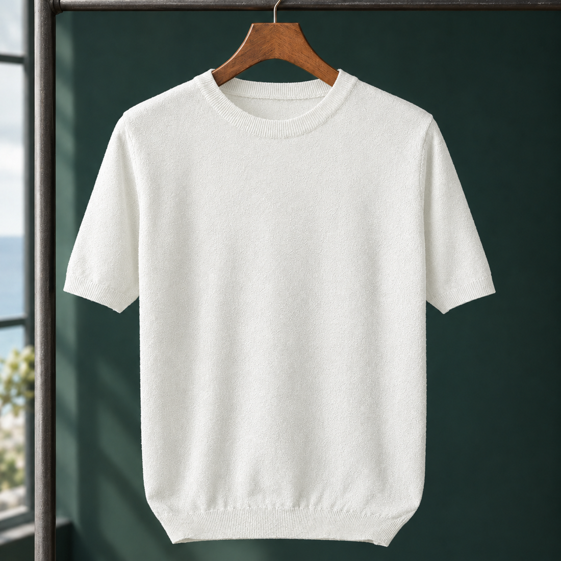 Ludovic-Reid Crew Neck Top - White
