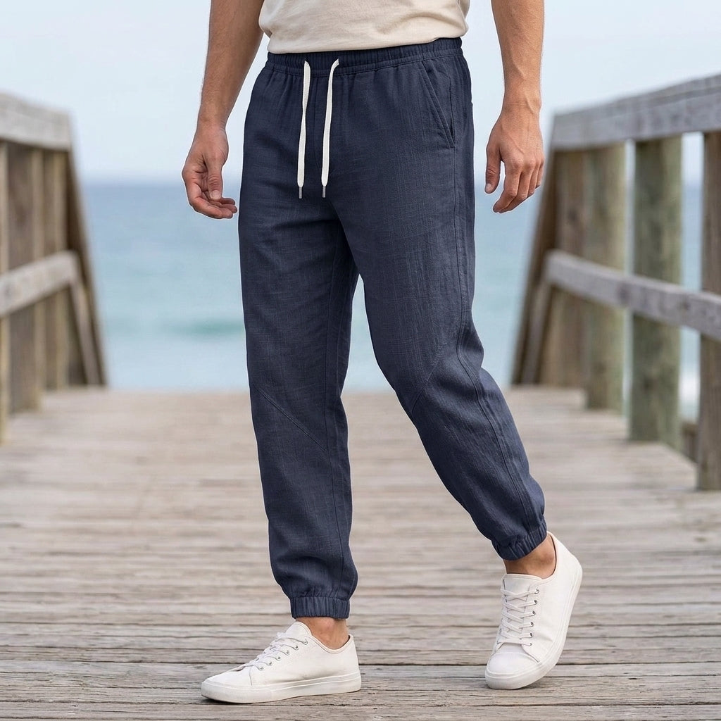 Wyatt Relaxed Jogger Pants - Navy