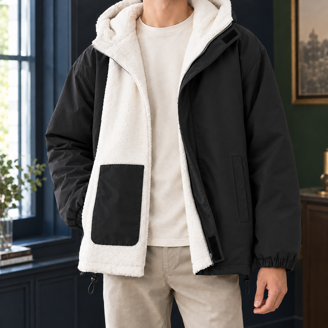 Jake Reversible Jacket - Black