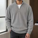 Peter Ribbed Pullover - Gray