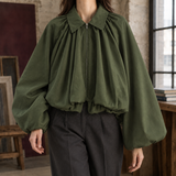 Manon-Elise Balloon Jacket - Army Green