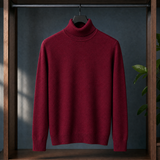 Sebastien Turtleneck Sweater - Wine Red