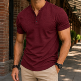Lachlan Henley Shirt - Red