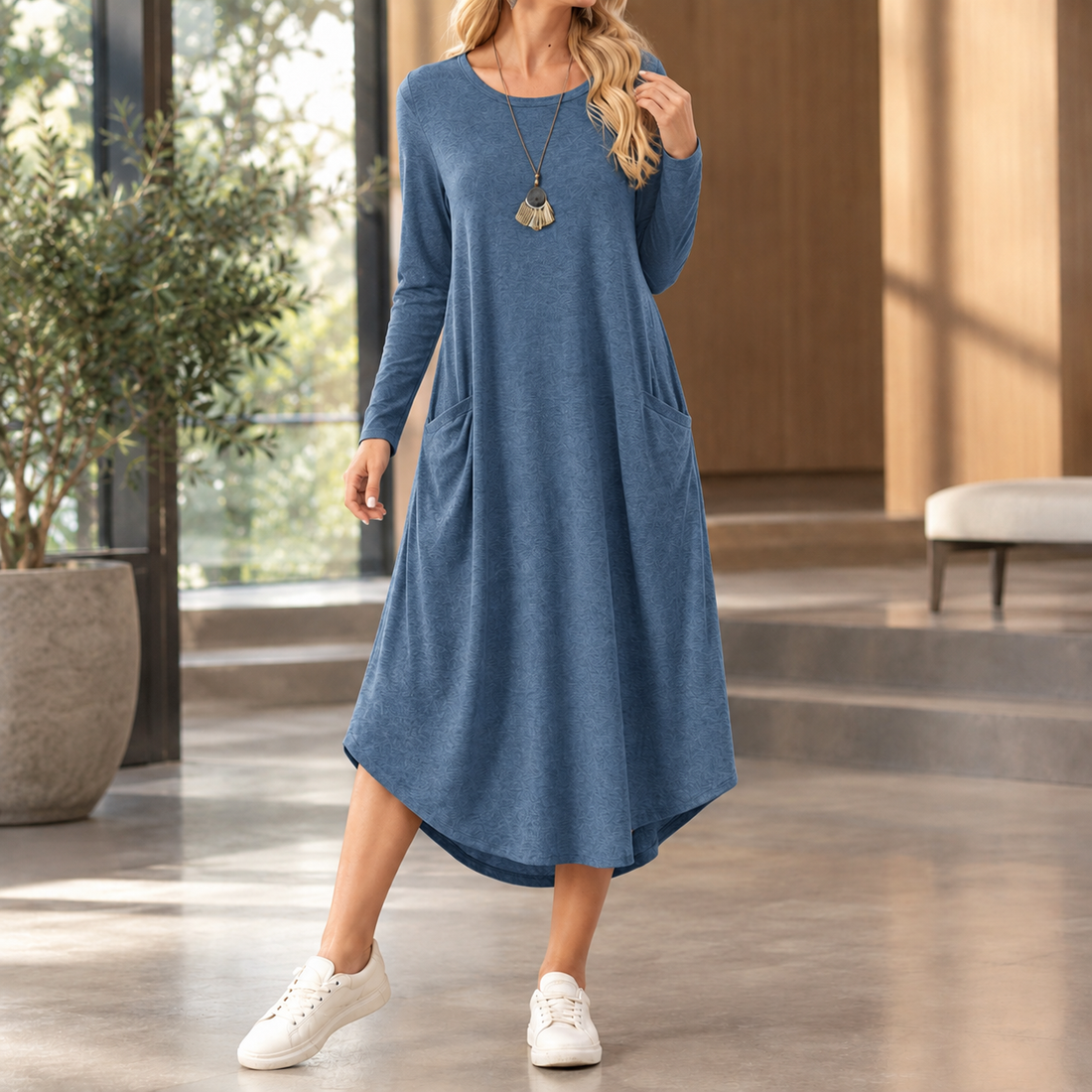 Letitia-Kate Swing Dress - Indigo