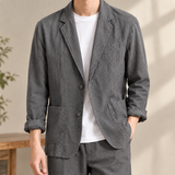 Armel Cotton Blazer - Dark Gray