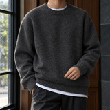Aaron Textured Sweater - Dark Gray