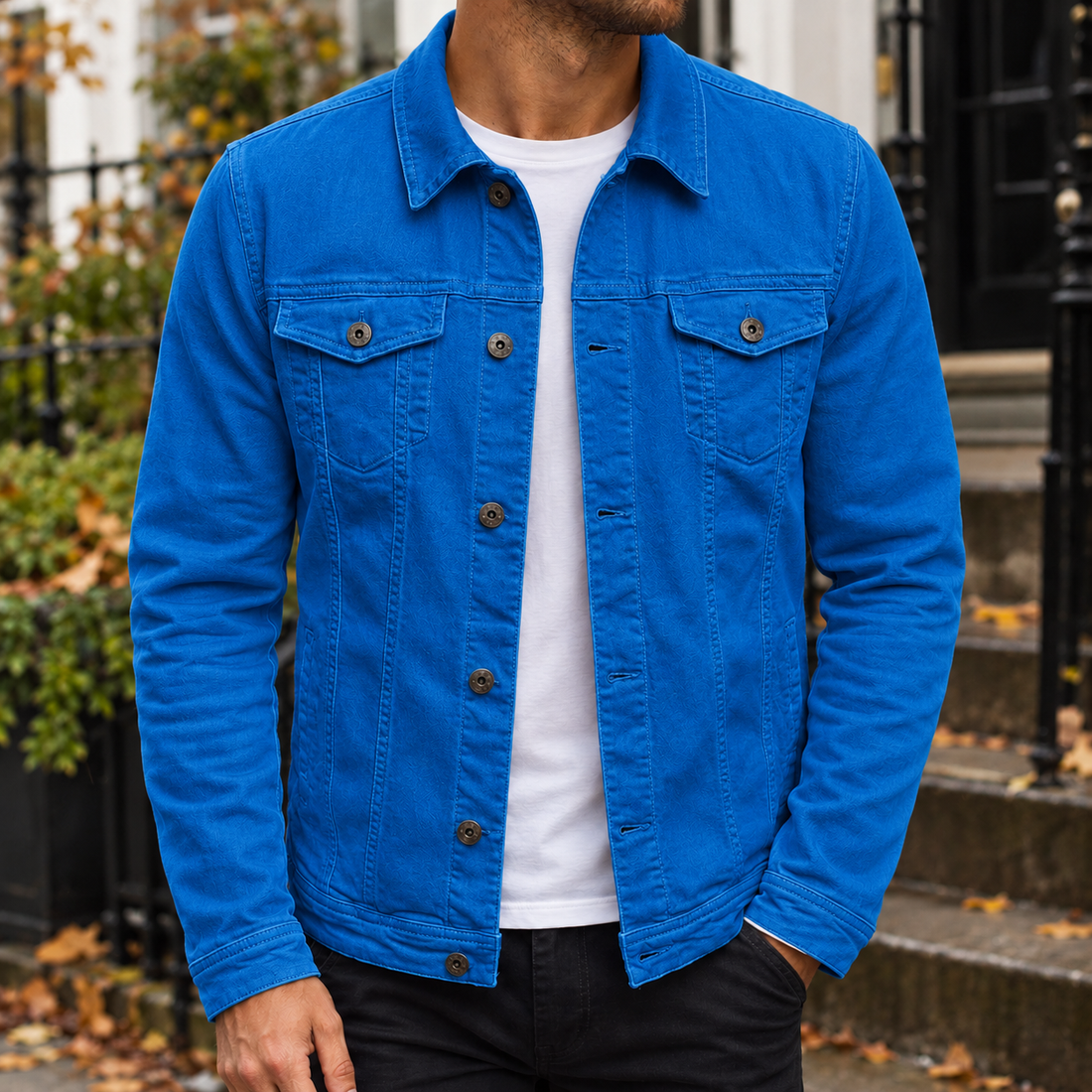 Brett-Ellis Denim Jacket - Blue