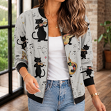 Aurelia Printed Jacket - Gray
