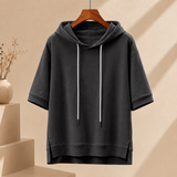 Laurent Short Sleeve Hoodie - Pink, Gray, White And Black