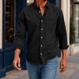 Hudson Cotton Shirt - Black