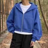 Natalie-Belle Oversized Zip Hoodie - Royal Blue