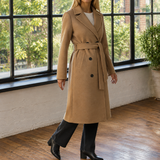 Liliana Belted Overcoat - Khaki