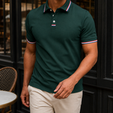 Orion Striped Polo - Green