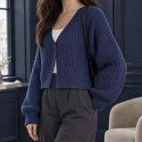Sibylla Chunky Cardigan - Navy Blue