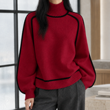 Keira Turtleneck Sweater - Red