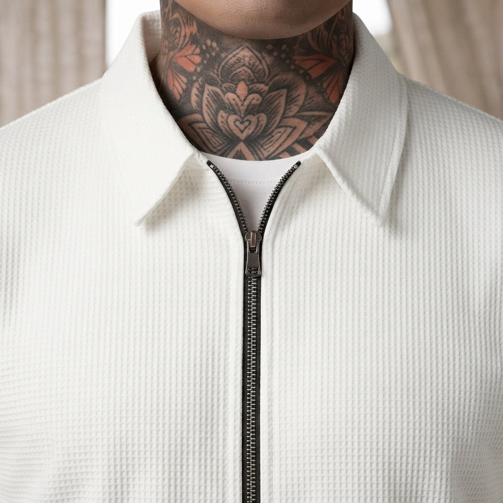 Conrad Waffle Jacket - Lead Product Detail