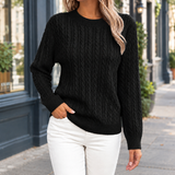 Bastien Cable Knit Sweater - Black