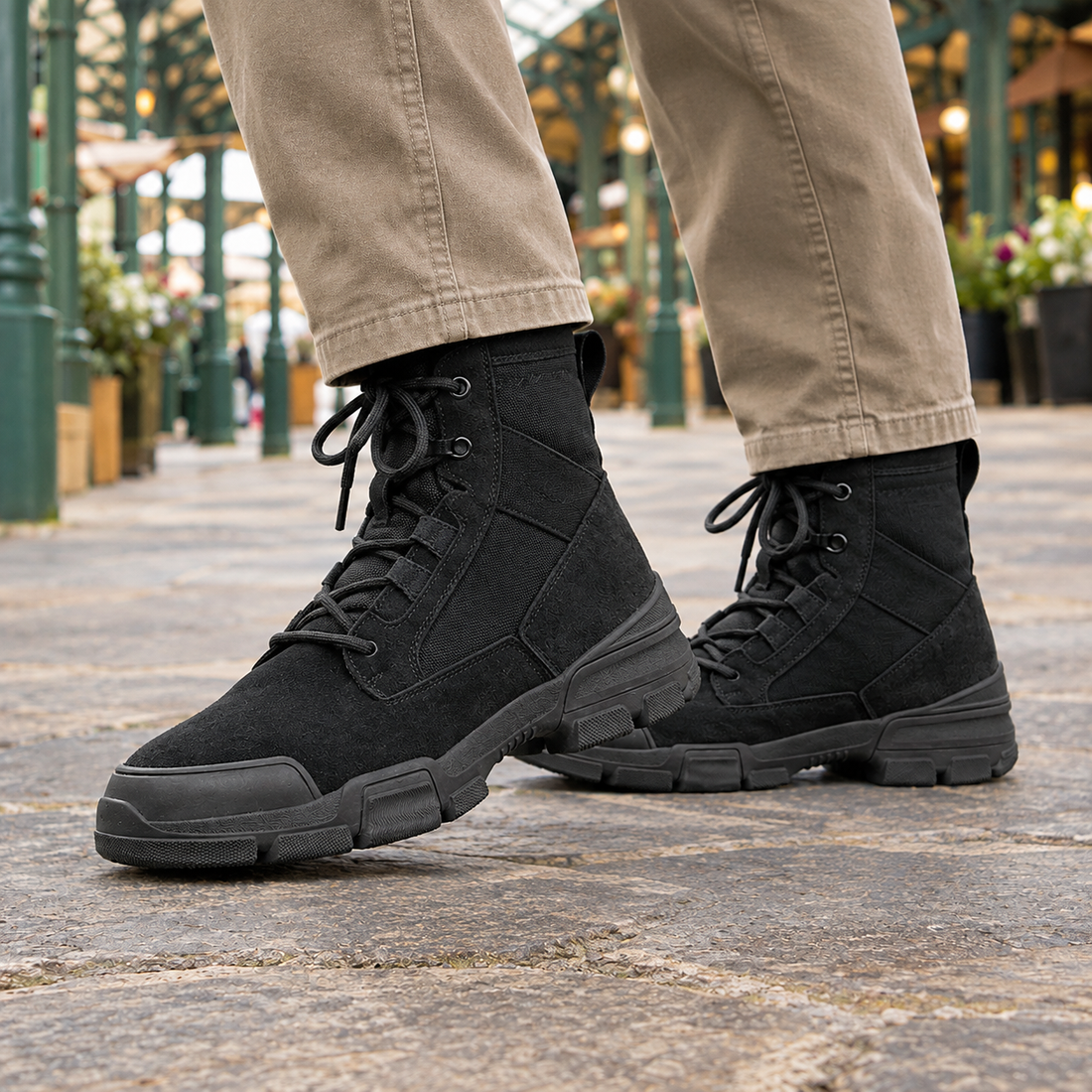 Bergomi Suede Boots - Black Lining