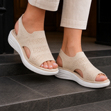 Angelini Platform Sandals - Beige