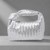 Chianti Woven Mini Handbag - Silver