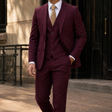 Dorian Tailored Suit - Burgundy