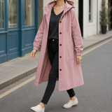 Ramona Hooded Overcoat - Pink