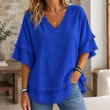Kiera-Rae V Neck Top - As Pictured