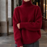 Vanessa Turtleneck Sweater - Red