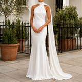 Wexford Scarf Halter Dress - White