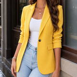 Flavia-Faye Tailored Blazer - Yellow